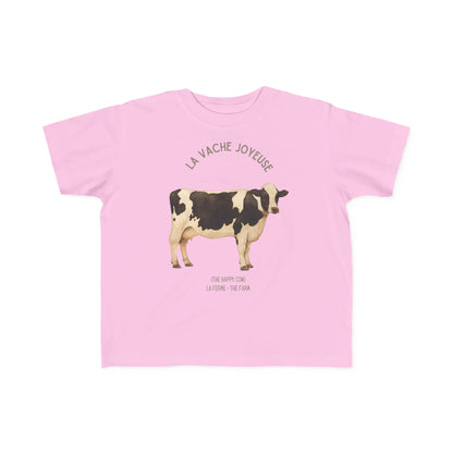 Vache/Cow Toddler Tee — 'La Vache Joyeuse' French Kids Shirt
