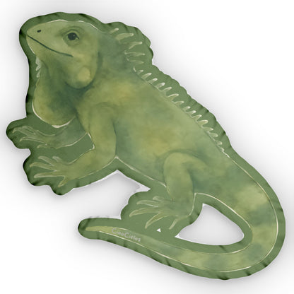 Iguane/Iguana Shaped Lovey Pillow  — Whimsical Animal Decor