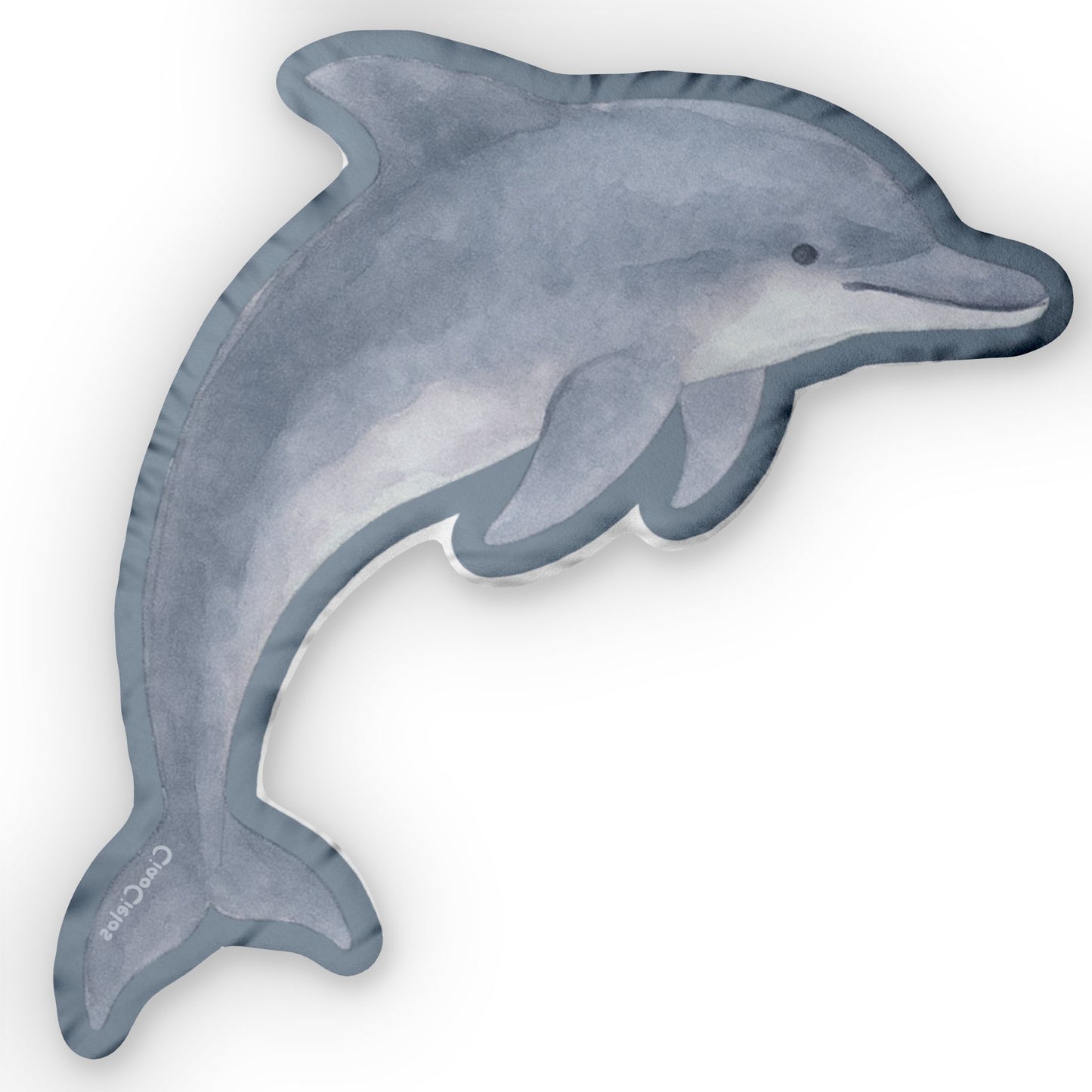 Dauphin/Dolphin Shaped Lovey Pillow  — Whimsical Animal Decor