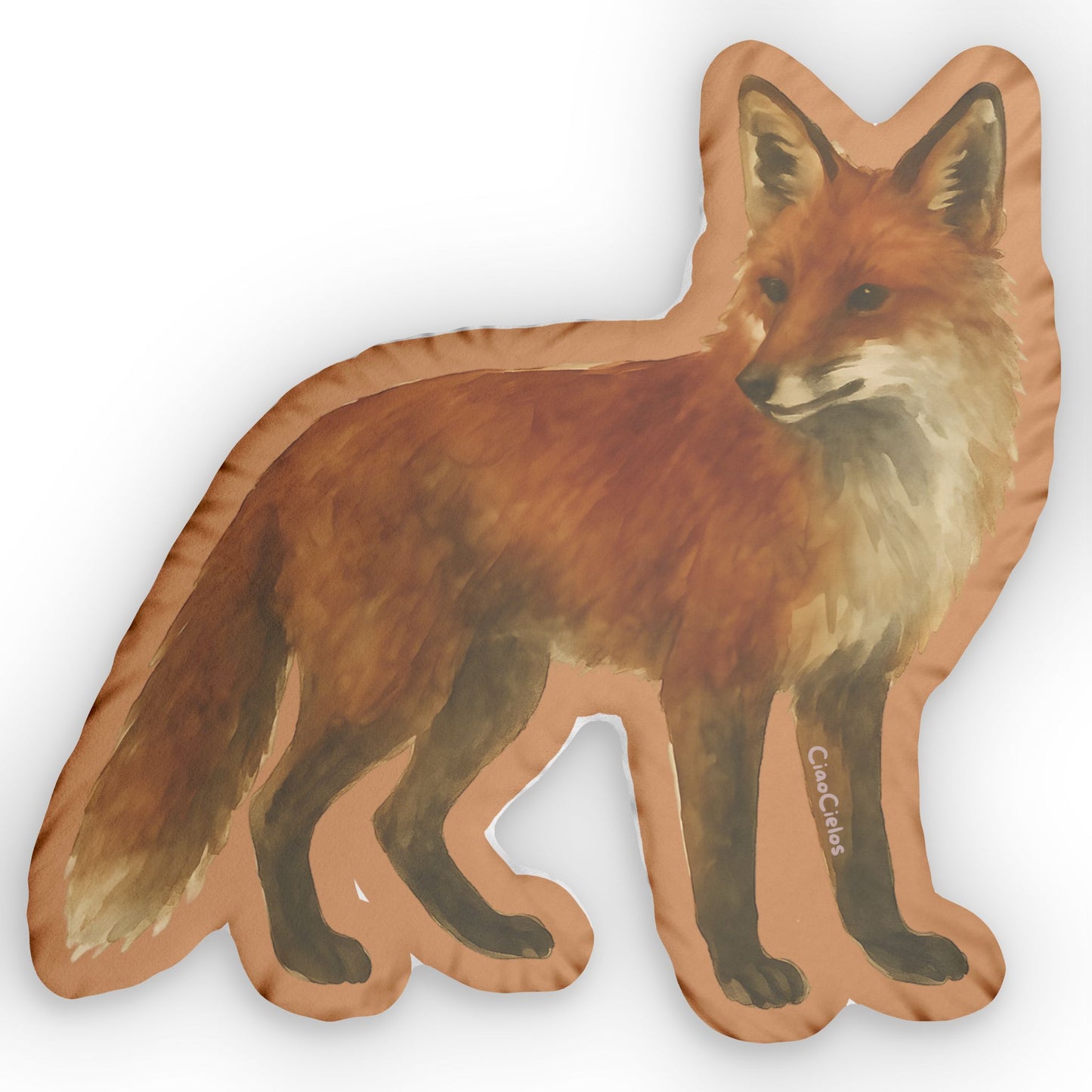 Renard/Fox Shaped Lovey Pillow  — Whimsical Animal Decor