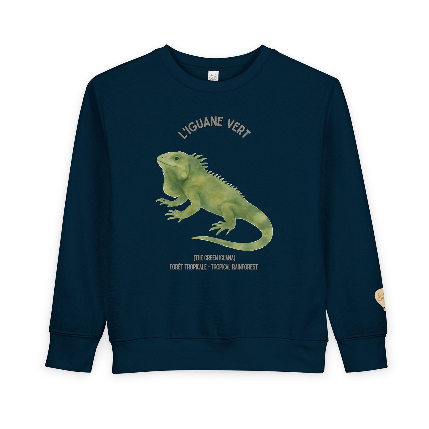 Iguane/Iguana Animal Graphic Crewneck - Toddler Sweatshirt