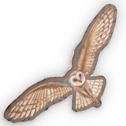 Hibou/Owl Shaped Lovey Pillow  — Whimsical Animal Decor