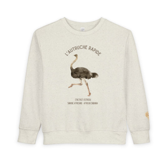 Autruche/Ostrich Animal Graphic Crewneck - Toddler Sweatshirt