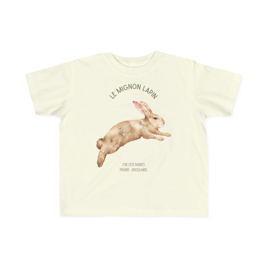 Lapin/Bunny Toddler Tee — 'Le Mignon Lapin' French Kids Shirt