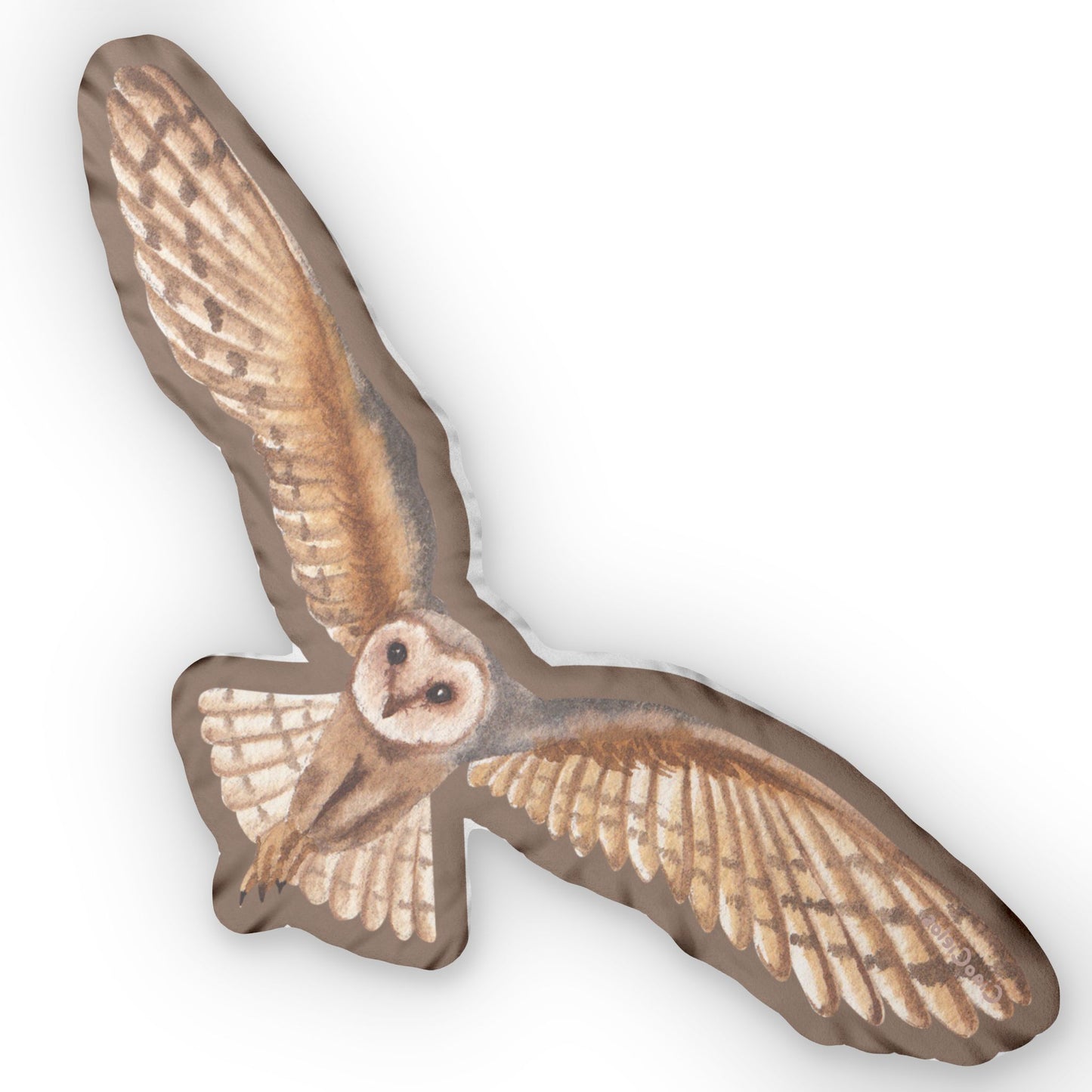 Hibou/Owl Shaped Lovey Pillow  — Whimsical Animal Decor