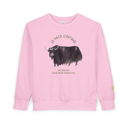 Yack/Yak Animal Graphic Crewneck - Toddler Sweatshirt