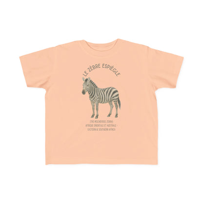 Zèbre/Zebra Toddler Tee — 'Le Zèbre Espiègle' French Kids Shirt