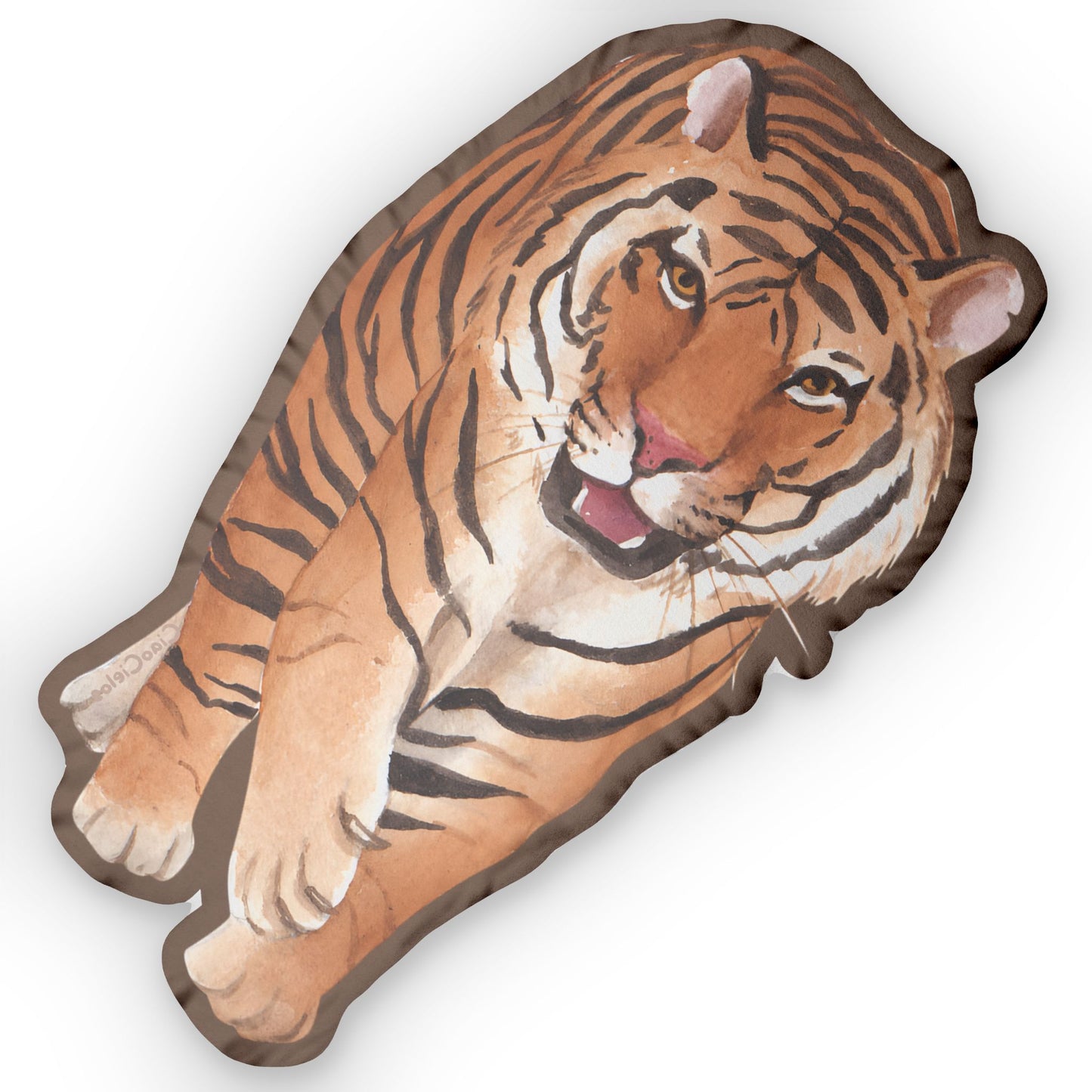 Tigre/Tiger Shaped Lovey Pillow  — Whimsical Animal Decor