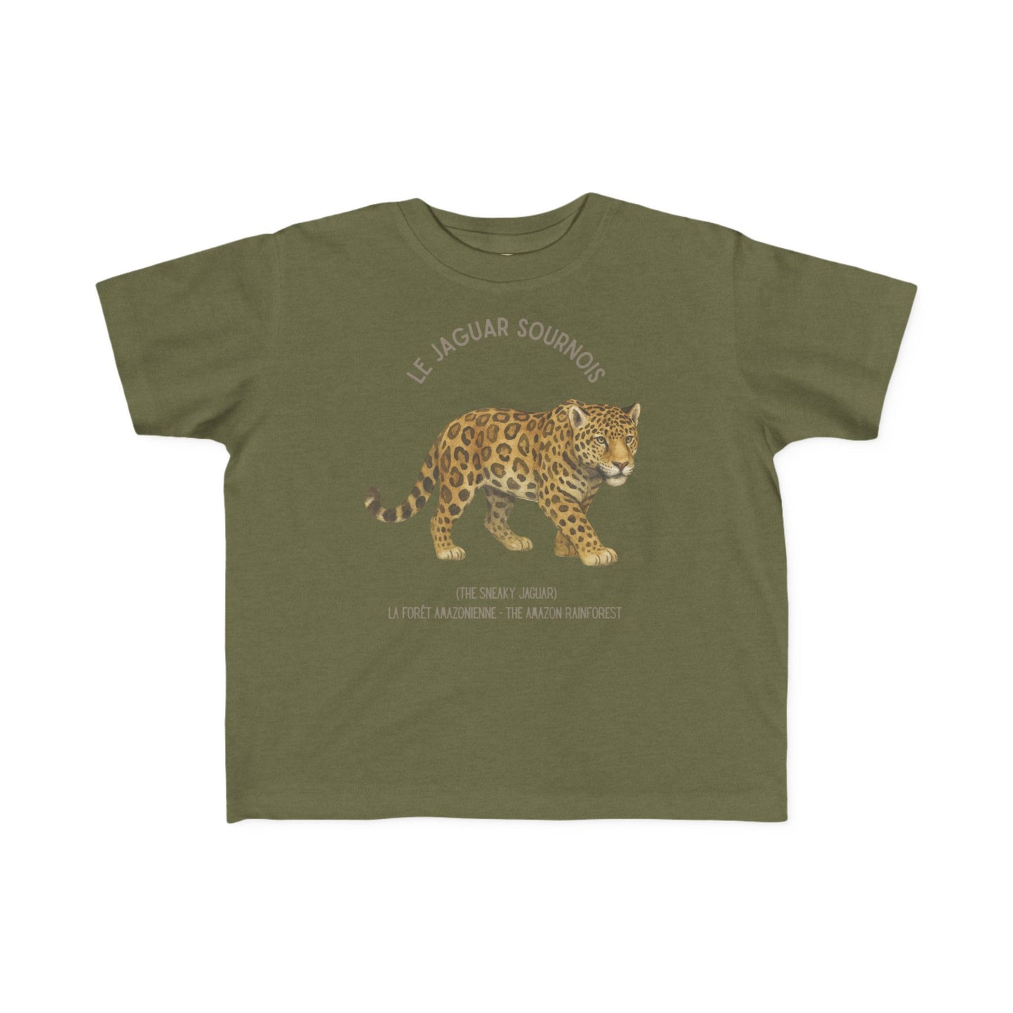 Jaguar Toddler Tee — 'Le Jaguar Sournois' French Kids Shirt