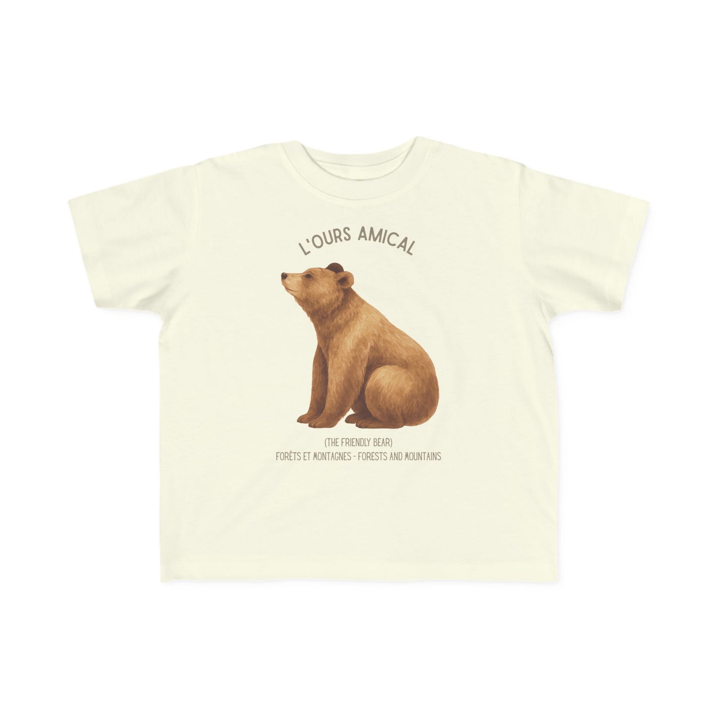 Ours/Bear Toddler Tee —  'L'Ours Amical' French Kids Shirt