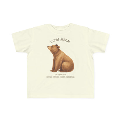 Ours/Bear Toddler Tee —  'L'Ours Amical' French Kids Shirt
