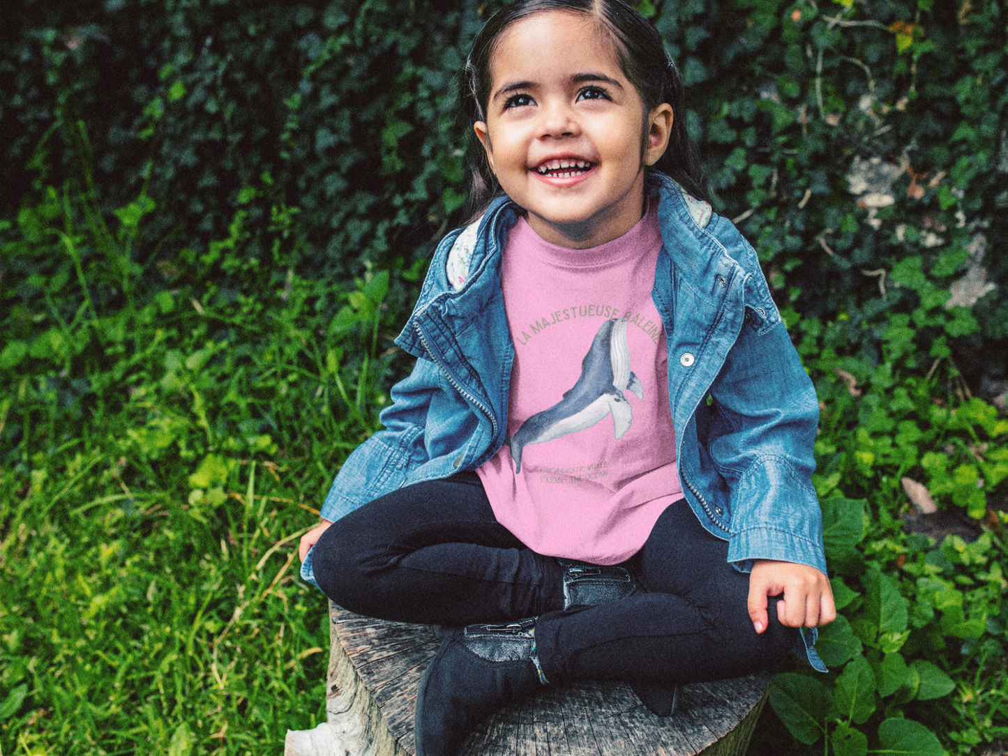 Baleine/Whale Toddler Tee — 'La Majestueuse Baleine' French Kids Shirt