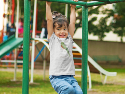 Quetzal/Bird Toddler Tee — 'Le Quetzal Resplendissant' French Kids Shirt