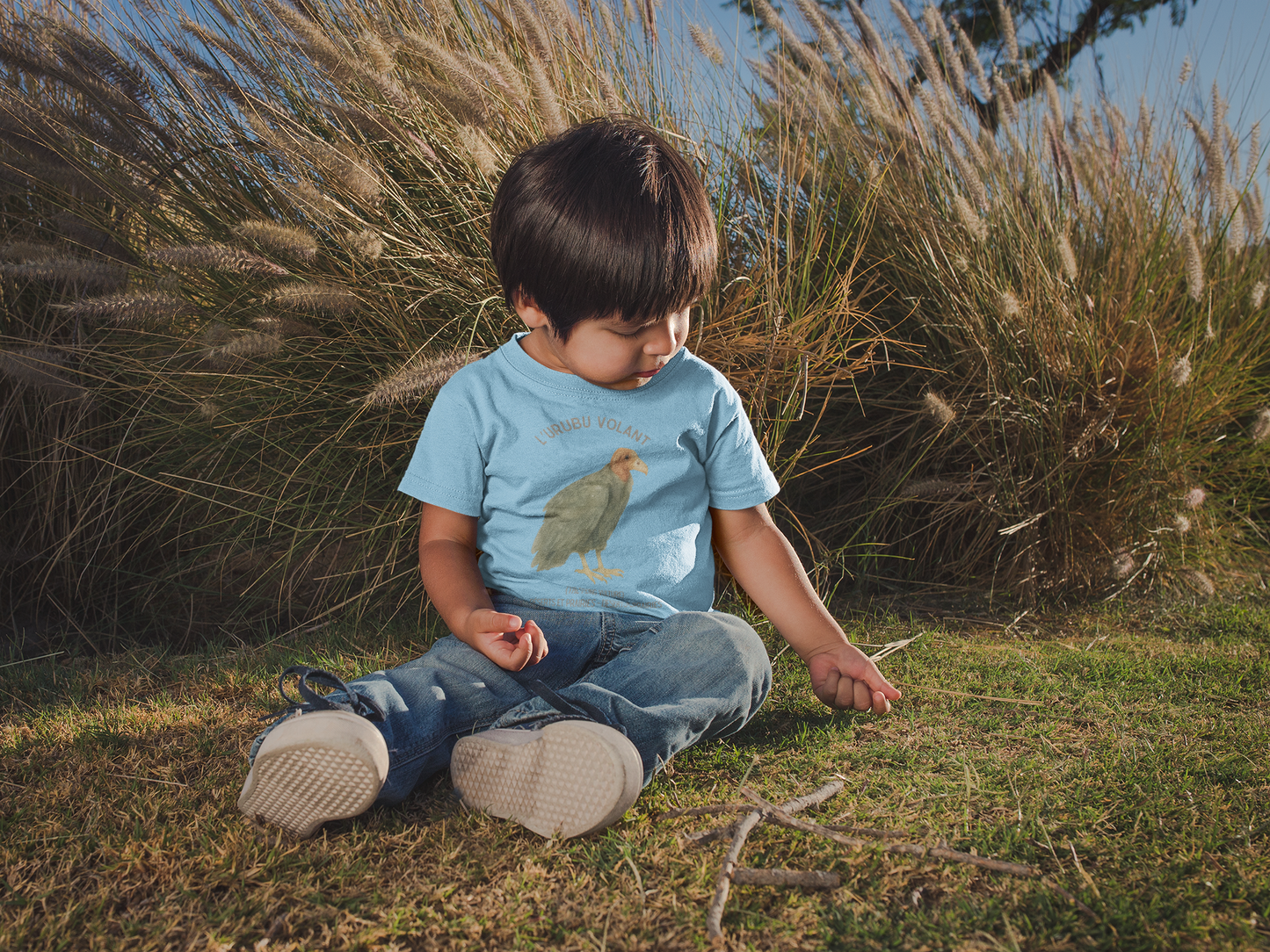 Urubu/Vulture Toddler Tee — 'L'Urubu Volant' French Kids Shirt