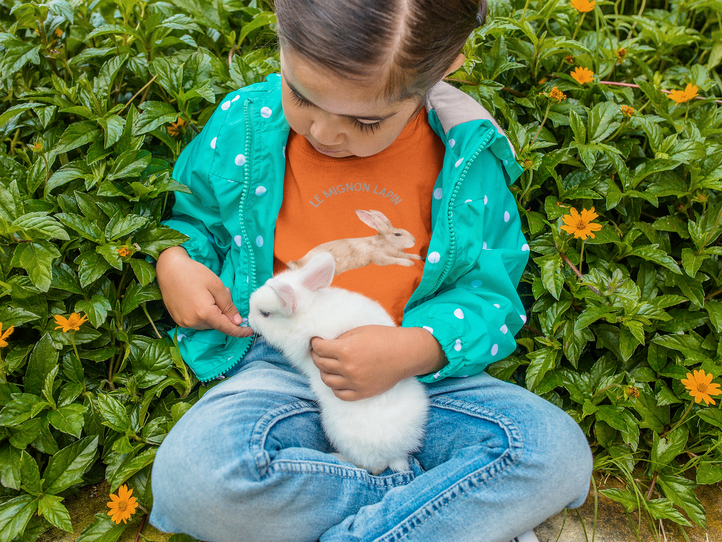 Lapin/Bunny Toddler Tee — 'Le Mignon Lapin' French Kids Shirt