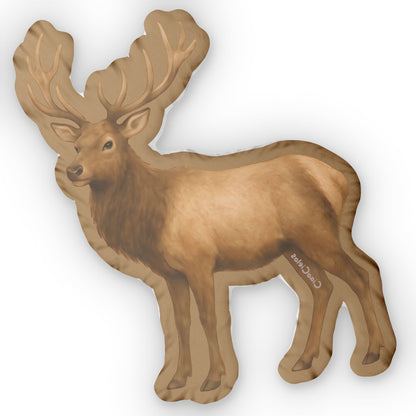 Wapiti/Elk Shaped Lovey Pillow  — Whimsical Animal Decor