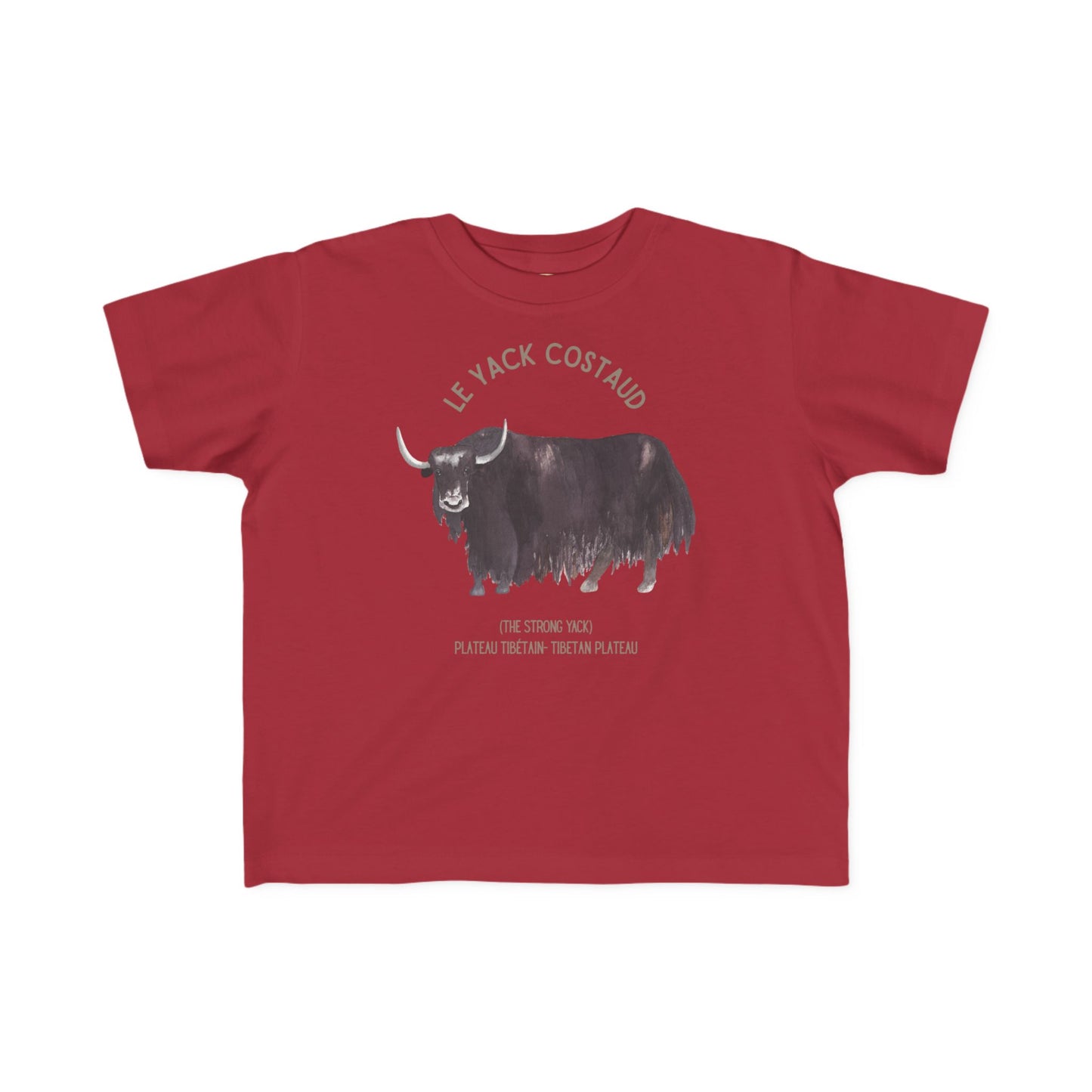 Yack/Yak Toddler Tee — 'Le Yack Costaud' French Kids Shirt