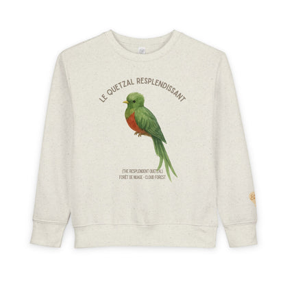 Quetzal/Exotic Bird Animal Graphic Crewneck - Toddler Sweatshirt