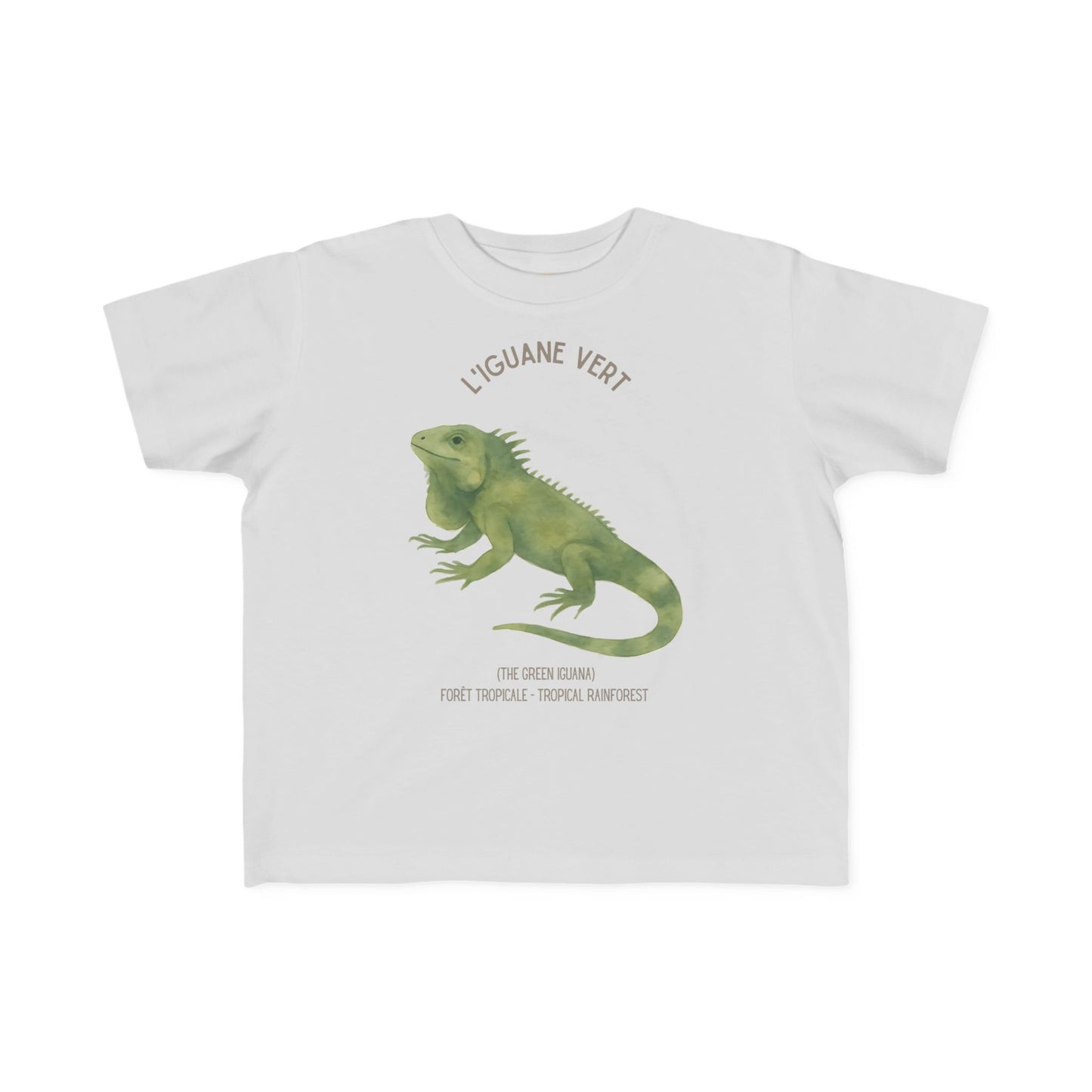 Iguane/Iguana Toddler Shirt — 'L'Iguane Vert' French Kids Shirt