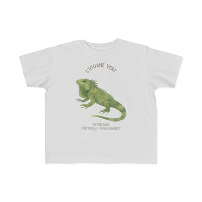 Iguane/Iguana Toddler Shirt — 'L'Iguane Vert' French Kids Shirt