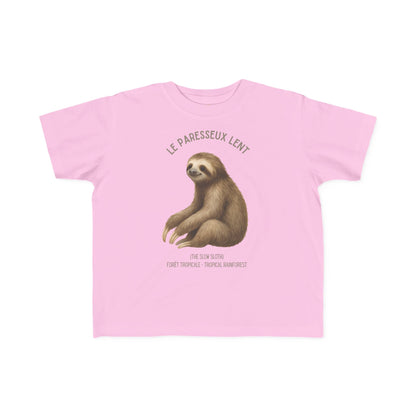 Paresseux/Sloth Toddler Tee — 'Le Paresseux Lent' French Kids Shirt