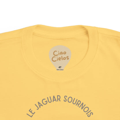 Jaguar Toddler Tee — 'Le Jaguar Sournois' French Kids Shirt
