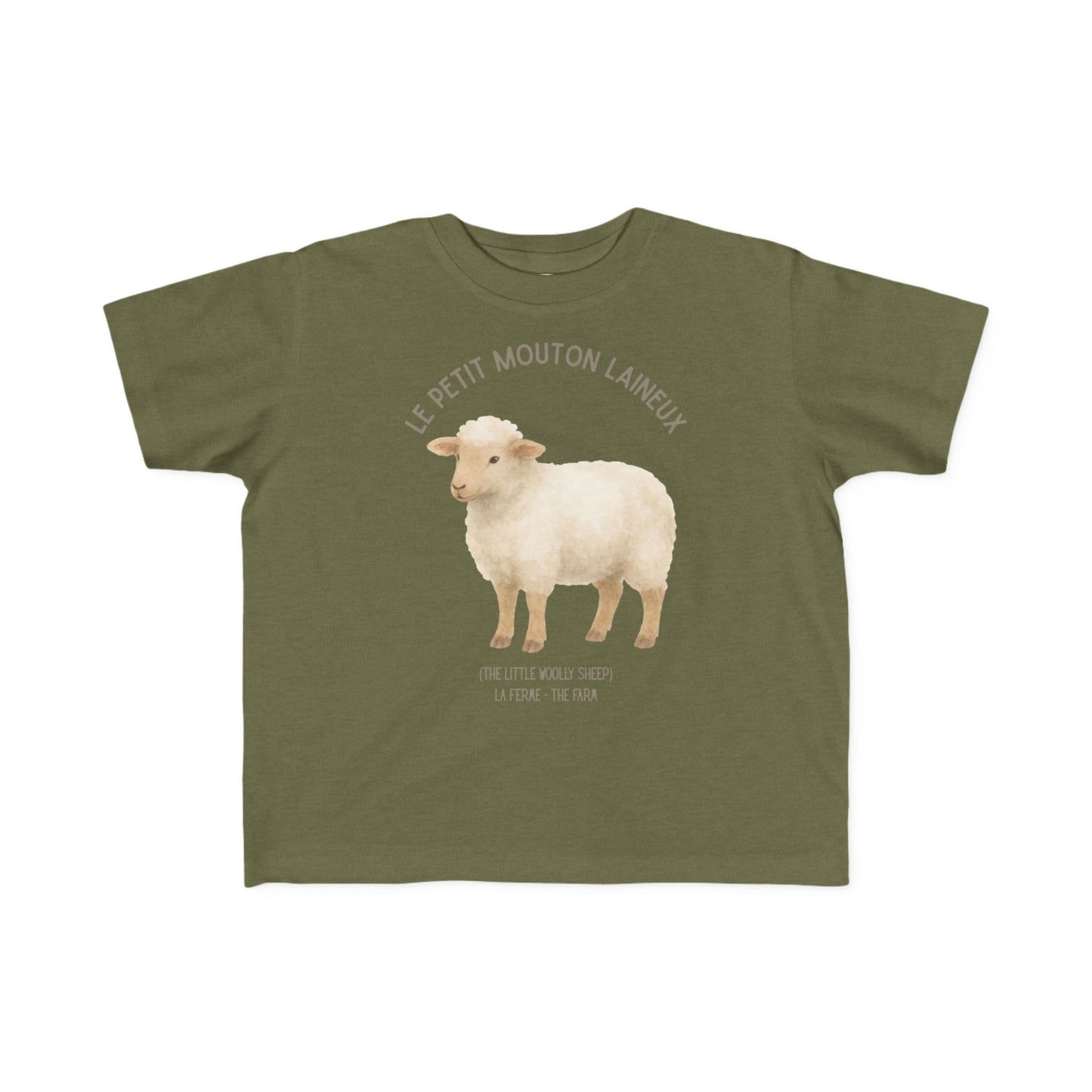 Mouton/Sheep Toddler Tee — 'Le Petit Mouton Laineux' French Kids Shirt