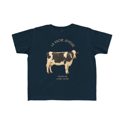 Vache/Cow Toddler Tee — 'La Vache Joyeuse' French Kids Shirt