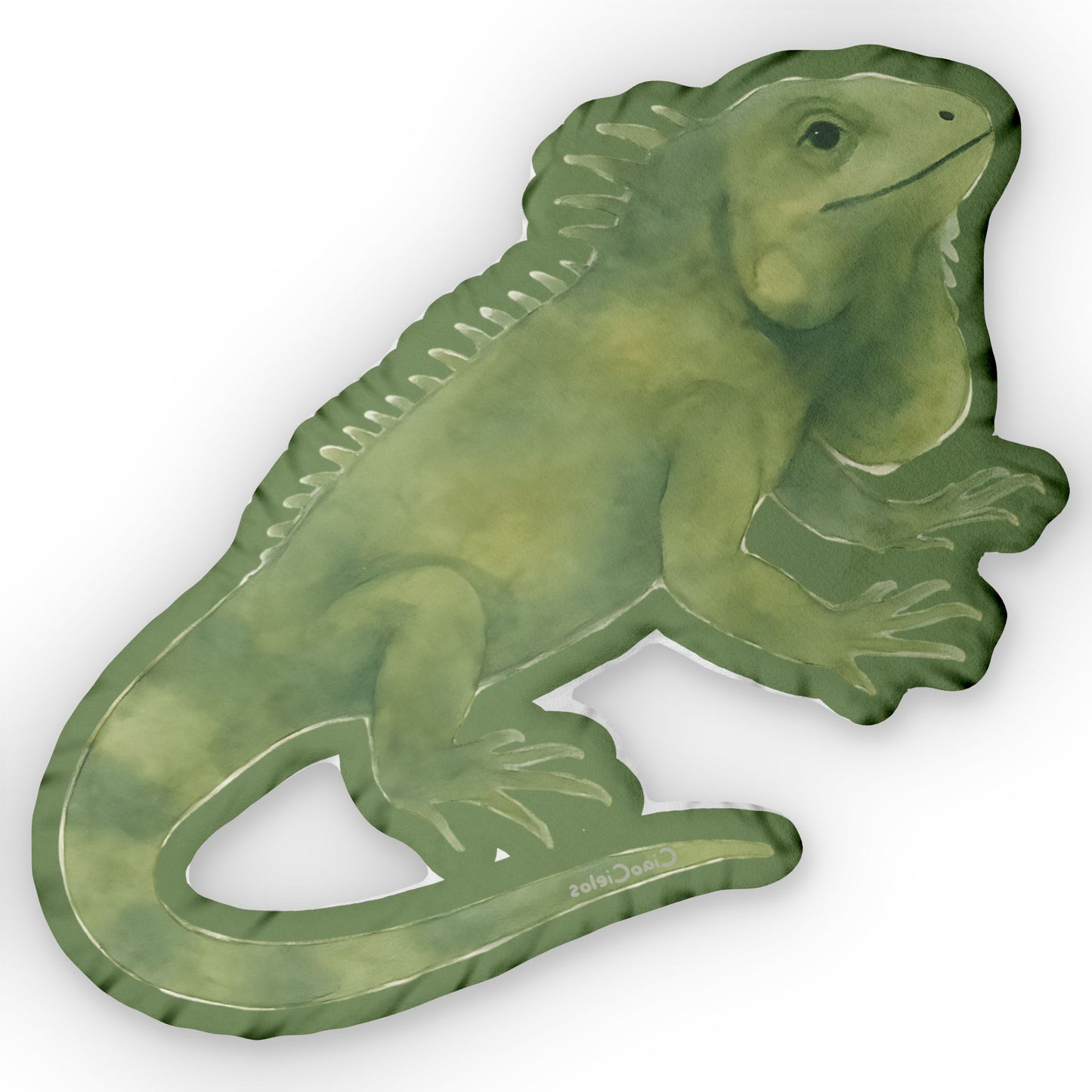 Iguane/Iguana Shaped Lovey Pillow  — Whimsical Animal Decor