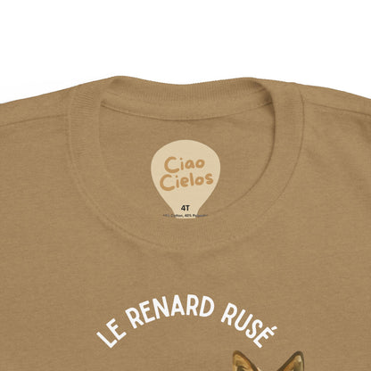 Renard/Fox Toddler Tee — 'Le Renard Rusé' French Kids Shirt