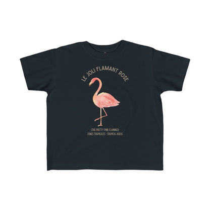 Flamant/Flamingo Toddler Tee — 'Le Joli Flamant Rose' French Kids Shirt