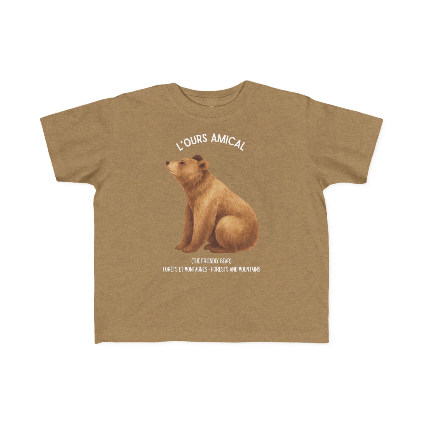 Ours/Bear Toddler Tee —  'L'Ours Amical' French Kids Shirt