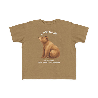 Ours/Bear Toddler Tee —  'L'Ours Amical' French Kids Shirt