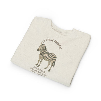 Zèbre/Zebra Animal Graphic Crewneck - Toddler Sweatshirt