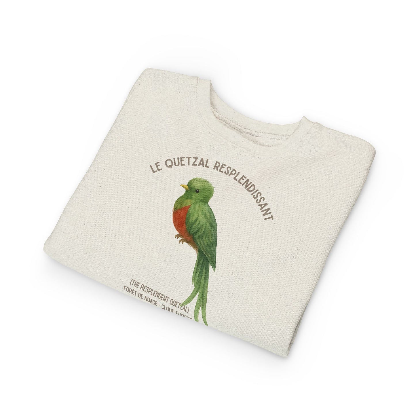 Quetzal/Exotic Bird Animal Graphic Crewneck - Toddler Sweatshirt