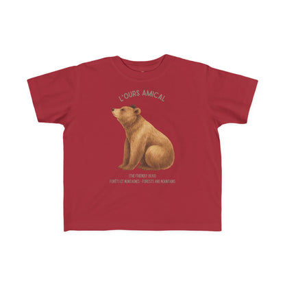 Ours/Bear Toddler Tee —  'L'Ours Amical' French Kids Shirt