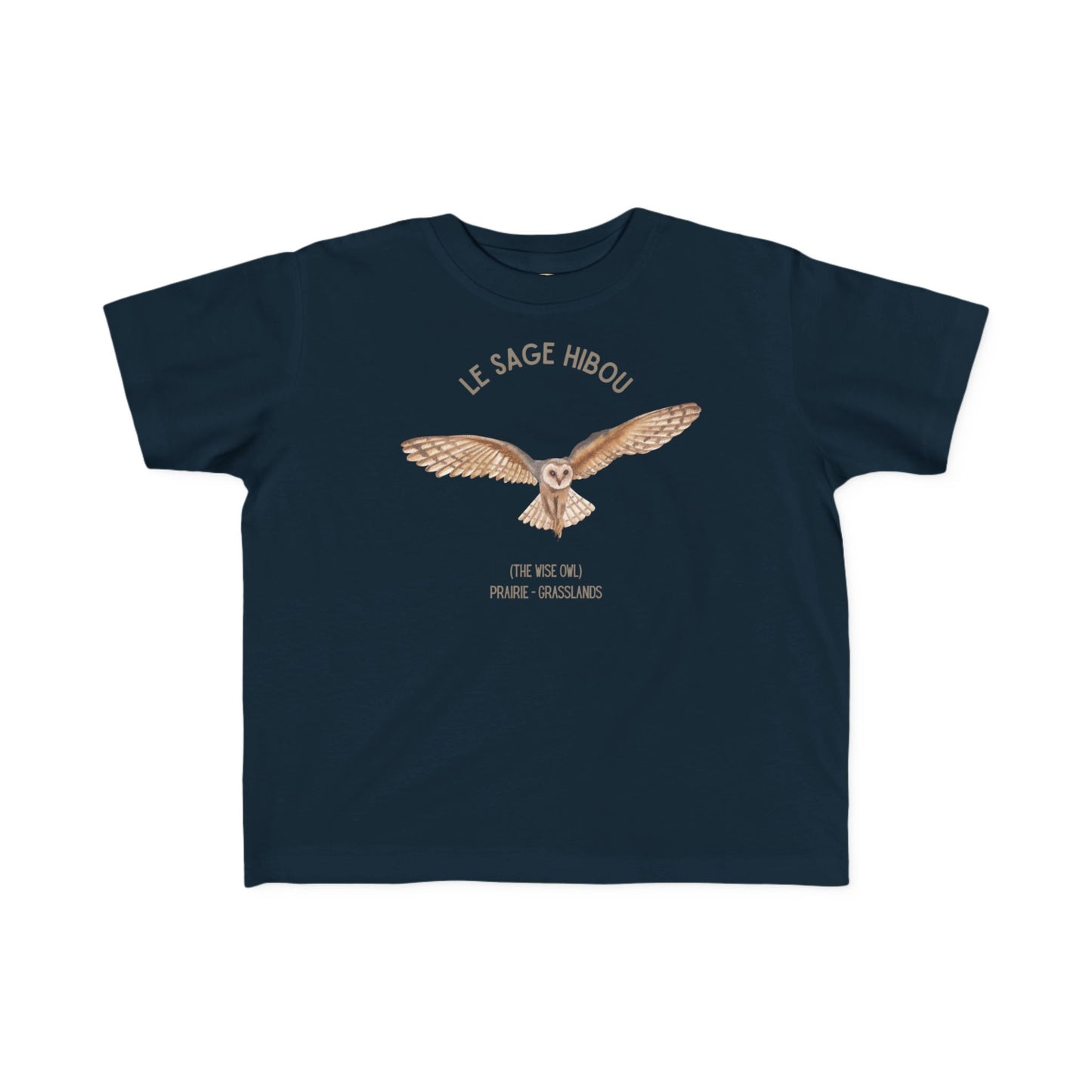 Hibou/Owl Toddler Tee — 'Le Sage Hibou' French Kids Tee