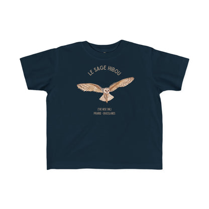 Hibou/Owl Toddler Tee — 'Le Sage Hibou' French Kids Tee