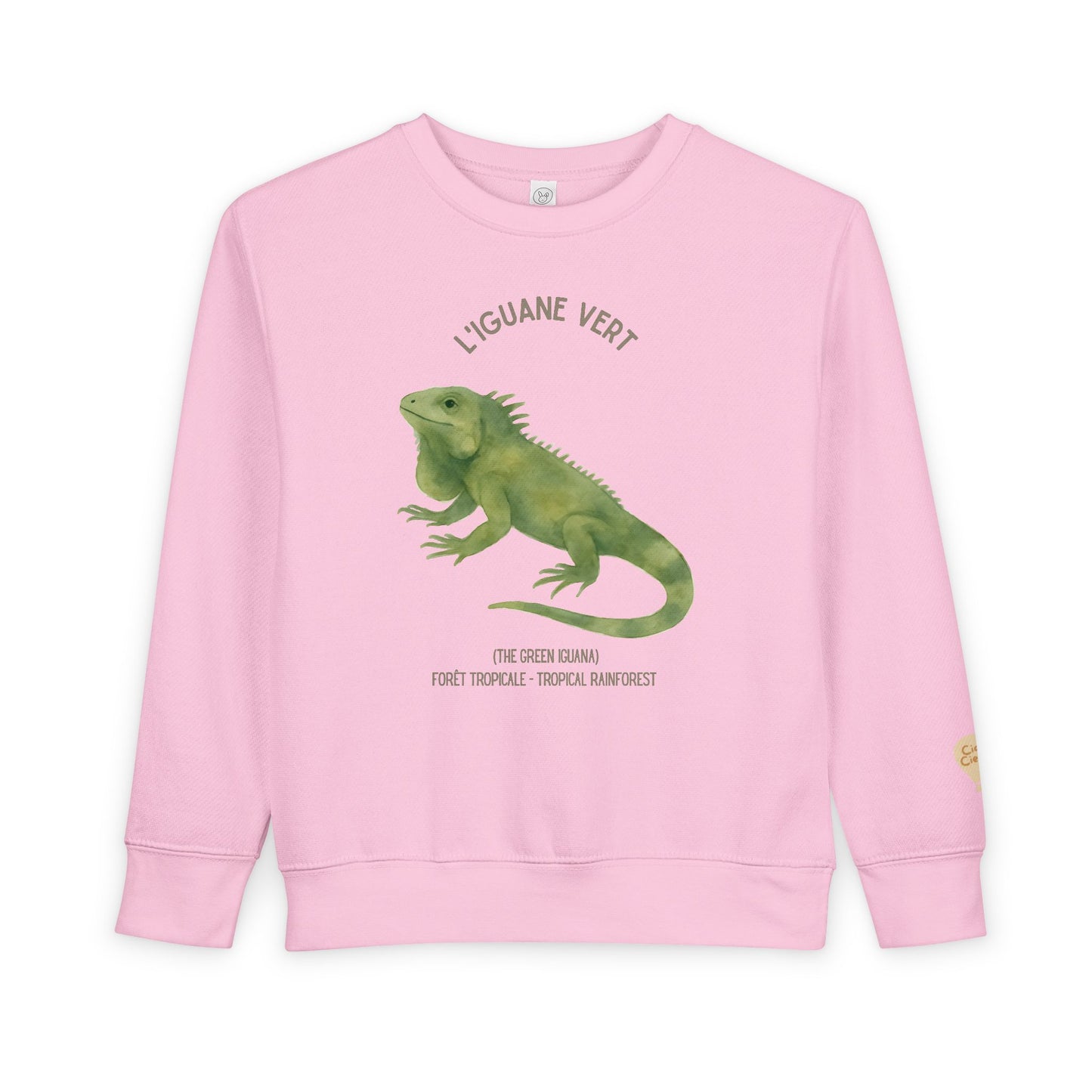 Iguane/Iguana Animal Graphic Crewneck - Toddler Sweatshirt
