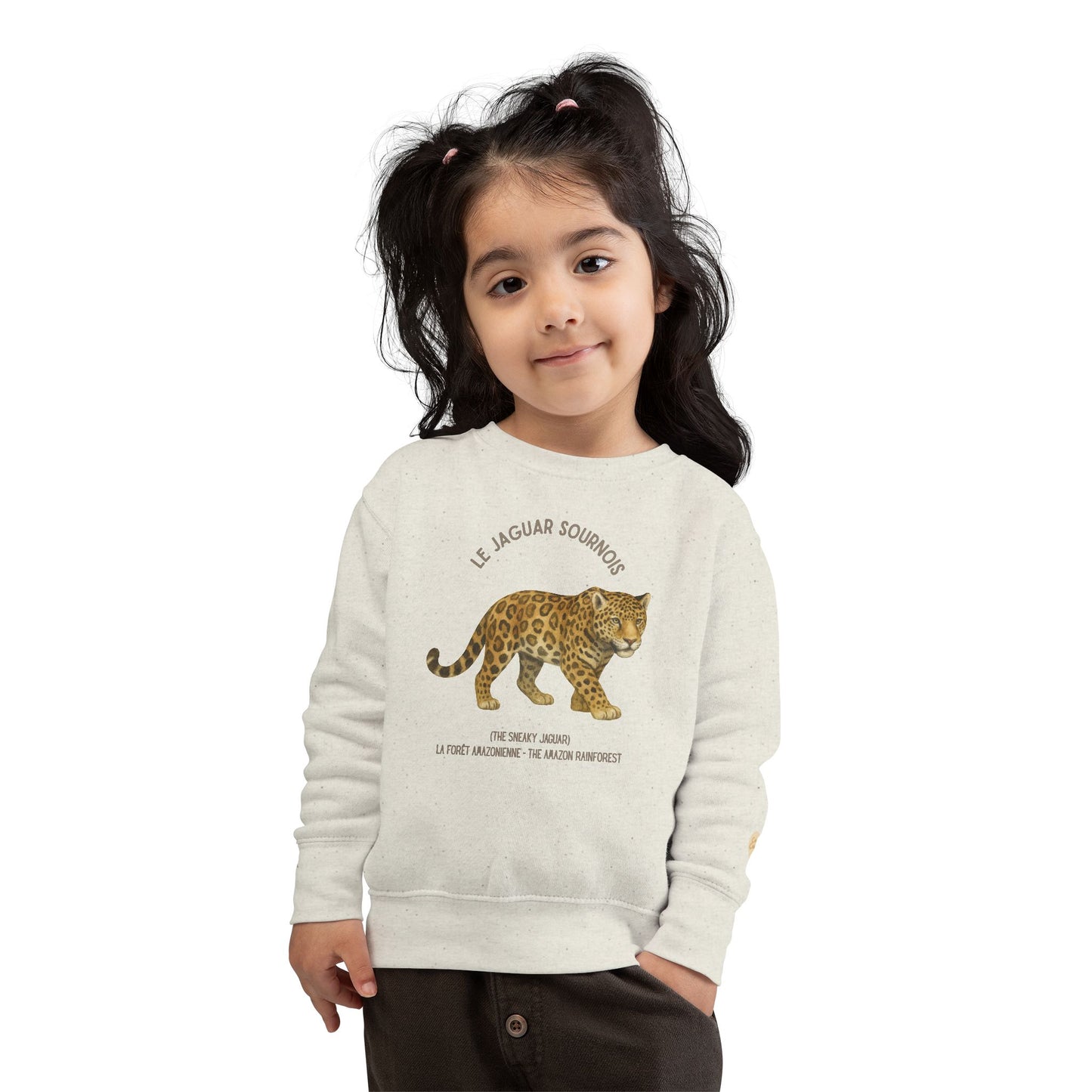 Jaguar/Jaguar Animal Graphic Crewneck - Toddler Sweatshirt