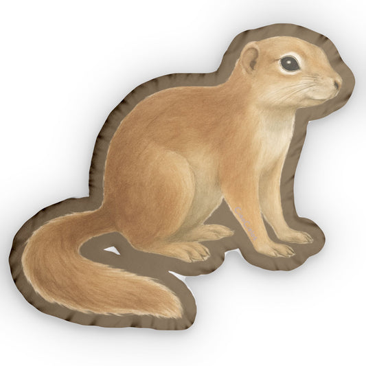 Xérus/African Ground Squirrel Shaped Lovey Pillow  — Whimsical Animal Decor