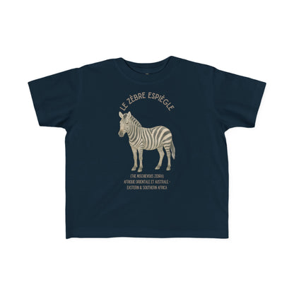 Zèbre/Zebra Toddler Tee — 'Le Zèbre Espiègle' French Kids Shirt