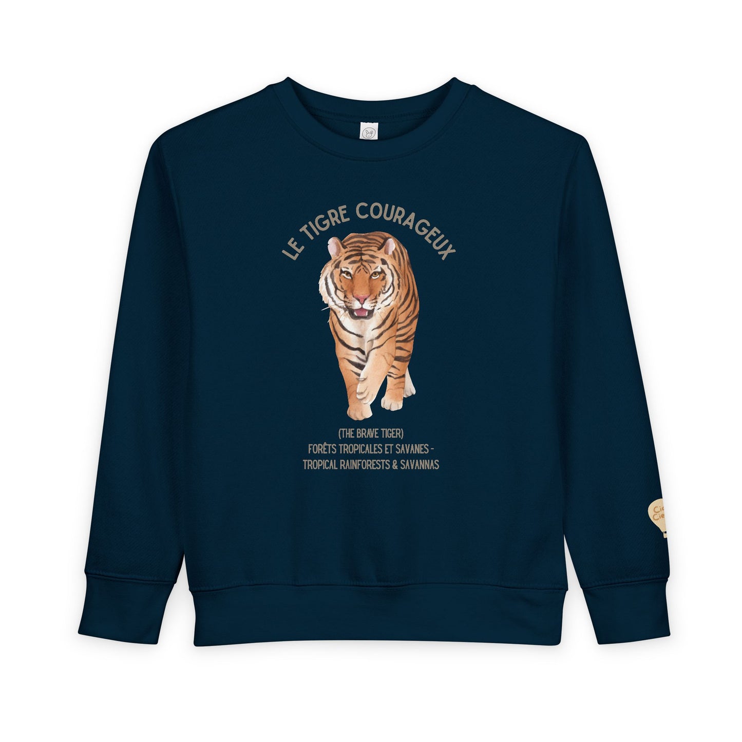 Tigre/Tiger Animal Graphic Crewneck - Toddler Sweatshirt