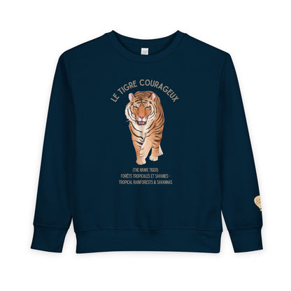 Tigre/Tiger Animal Graphic Crewneck - Toddler Sweatshirt