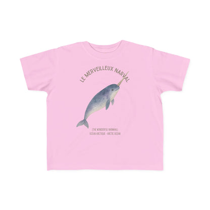 Narval/Narwhal Toddler Tee — 'Le Merveilleux Narval' French Kids Shirt