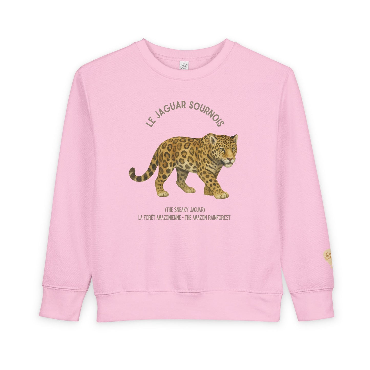 Jaguar/Jaguar Animal Graphic Crewneck - Toddler Sweatshirt