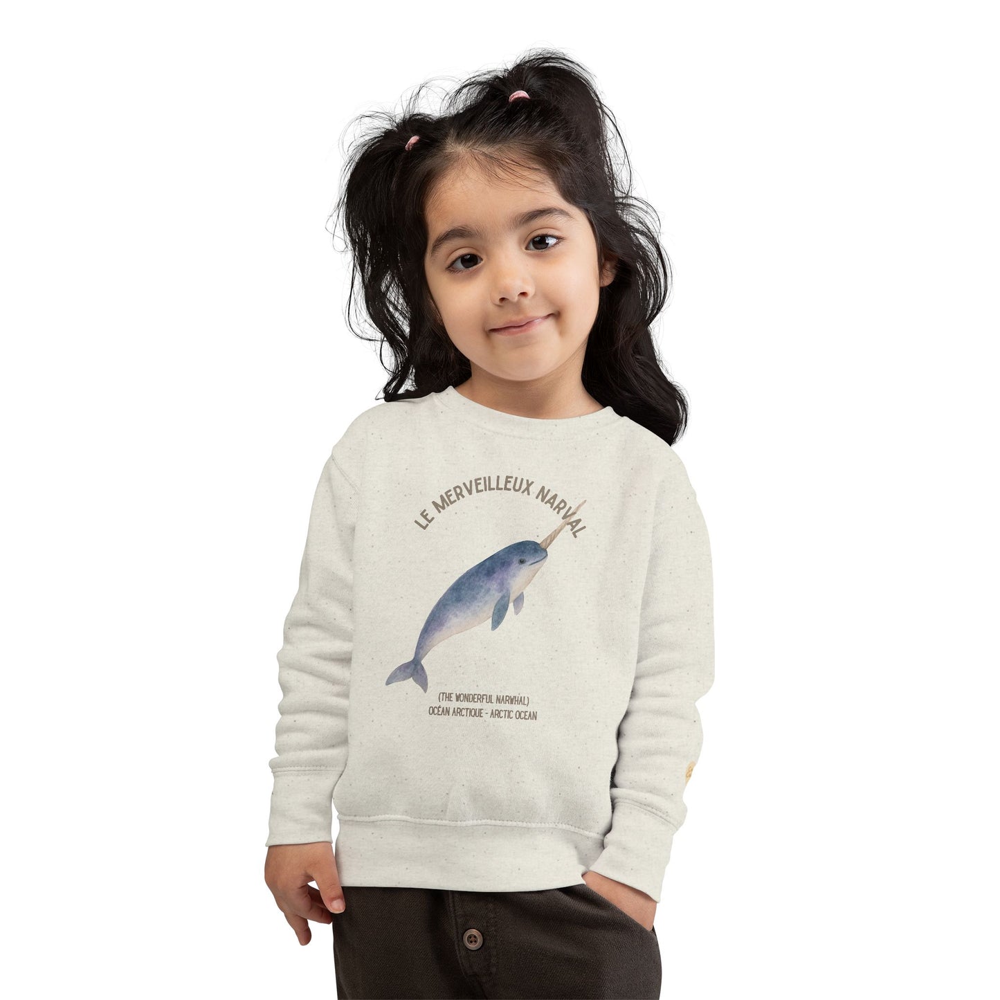 Narval/Narwhal Animal Graphic Crewneck - Toddler Sweatshirt
