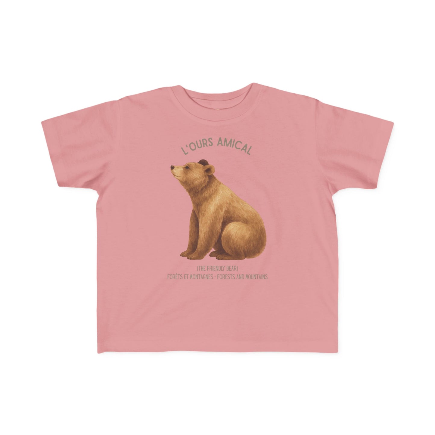 Ours/Bear Toddler Tee —  'L'Ours Amical' French Kids Shirt