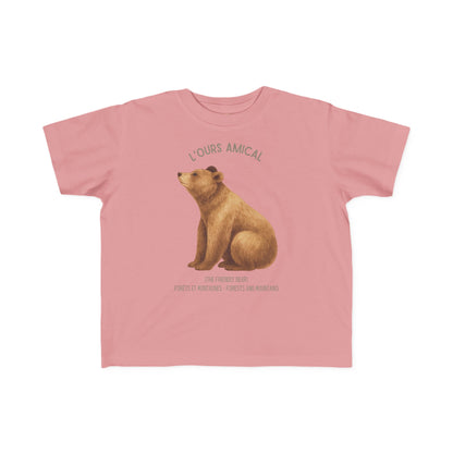 Ours/Bear Toddler Tee —  'L'Ours Amical' French Kids Shirt