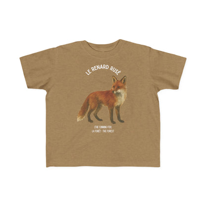 Renard/Fox Toddler Tee — 'Le Renard Rusé' French Kids Shirt